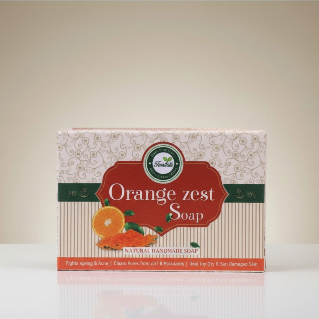 Orange zest soap pack of 2