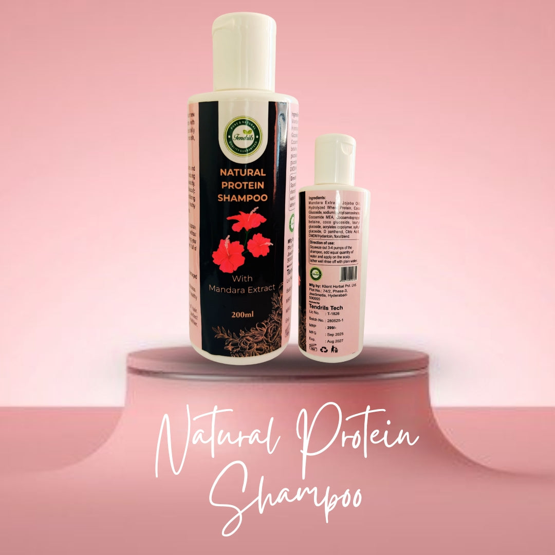 Natural protein shampoo